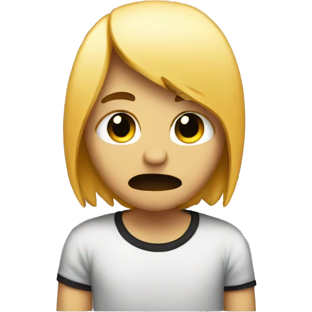 emo person upset emoji