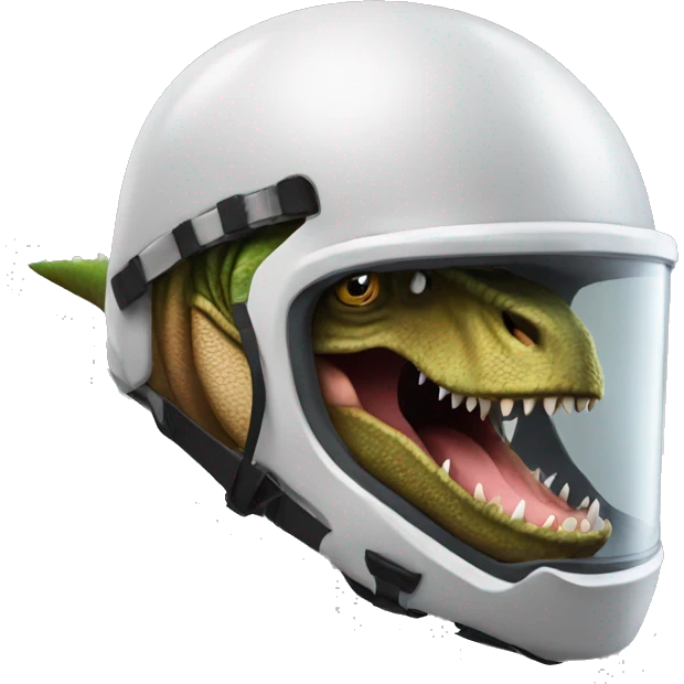 Trex whit helmet emoji