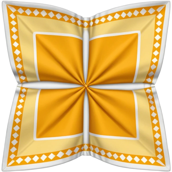 flapped patterned napkin emoji