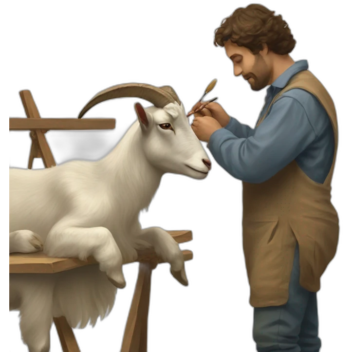 Guillermo Rauch painting a goat emoji