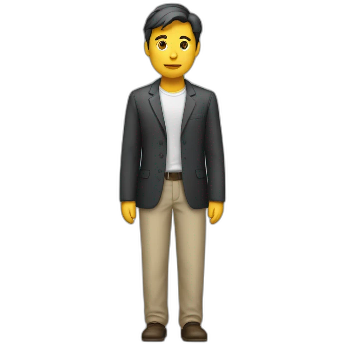 Femme début sur un homme debout emoji