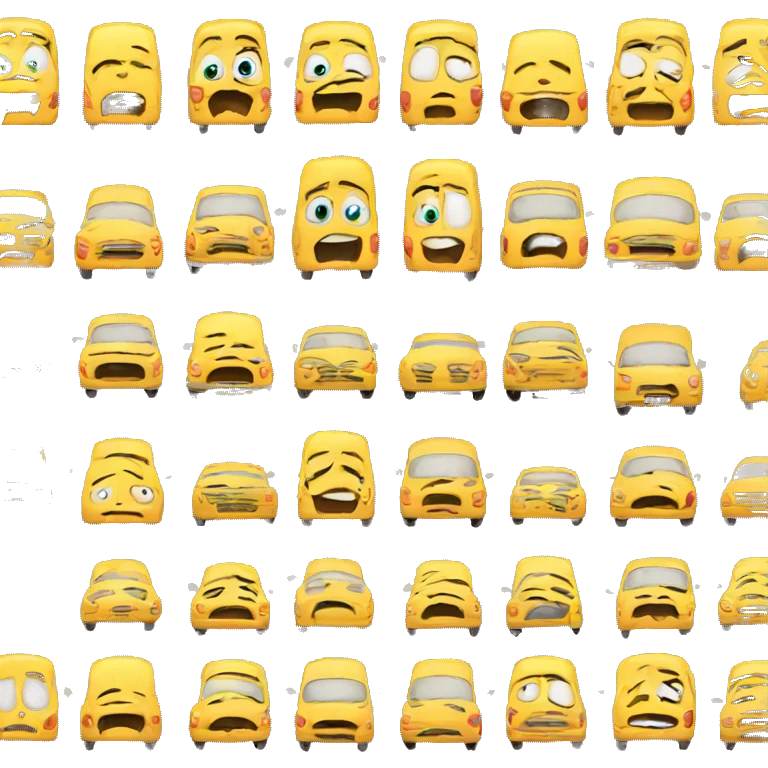 automobile emotion crying emoji