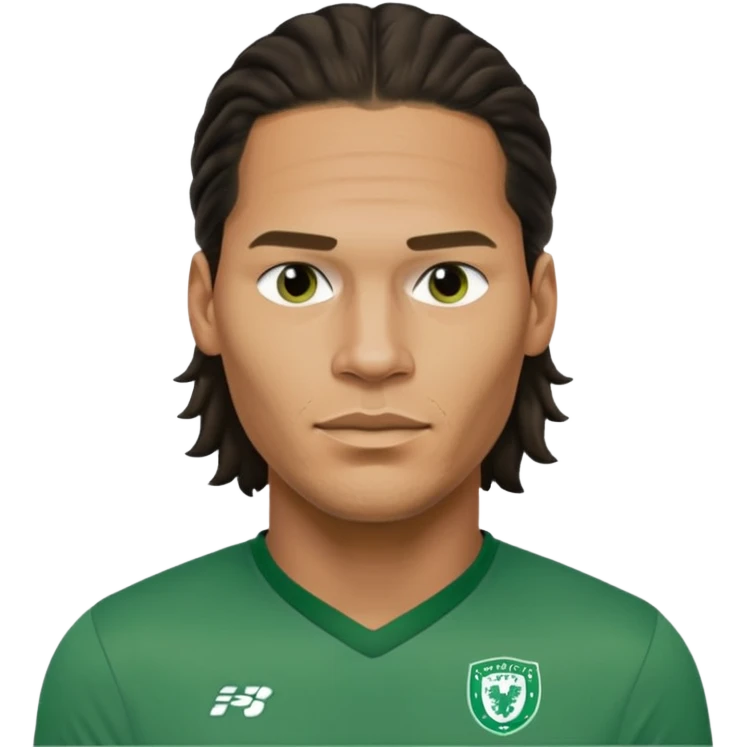 Virgil van dijk wearing green shirt emoji