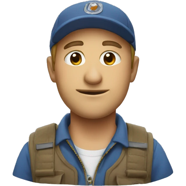 Енот с шапкой emoji