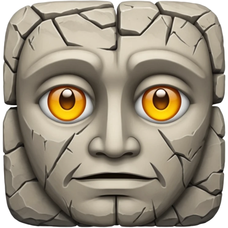 Cara de pedra emoji