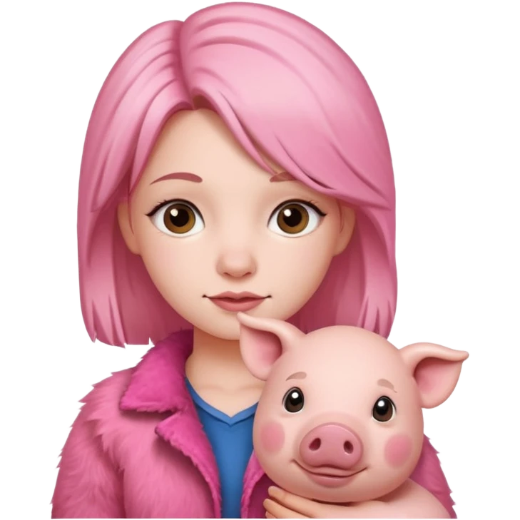 pig + girl emoji