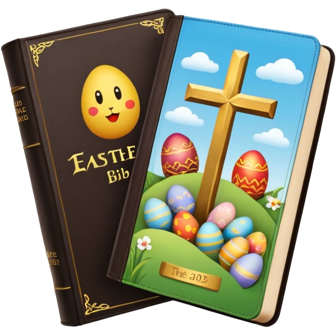 Easter themed Bible emoji