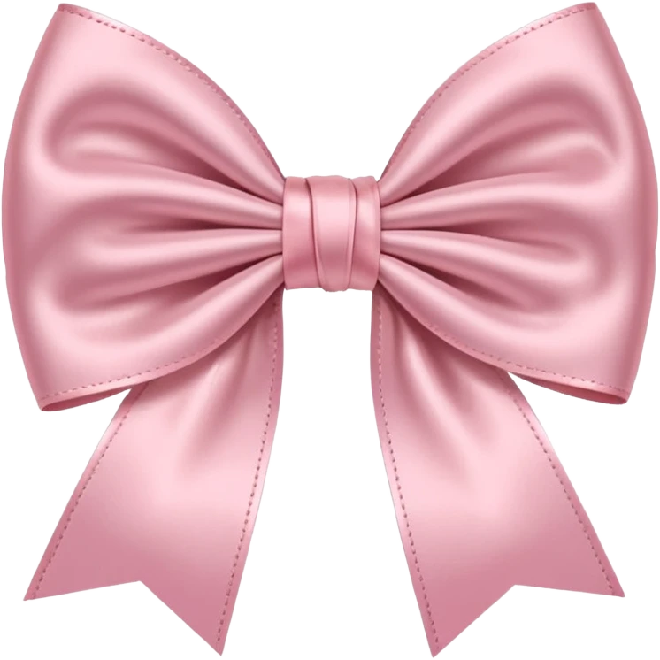 Light pink bows emoji