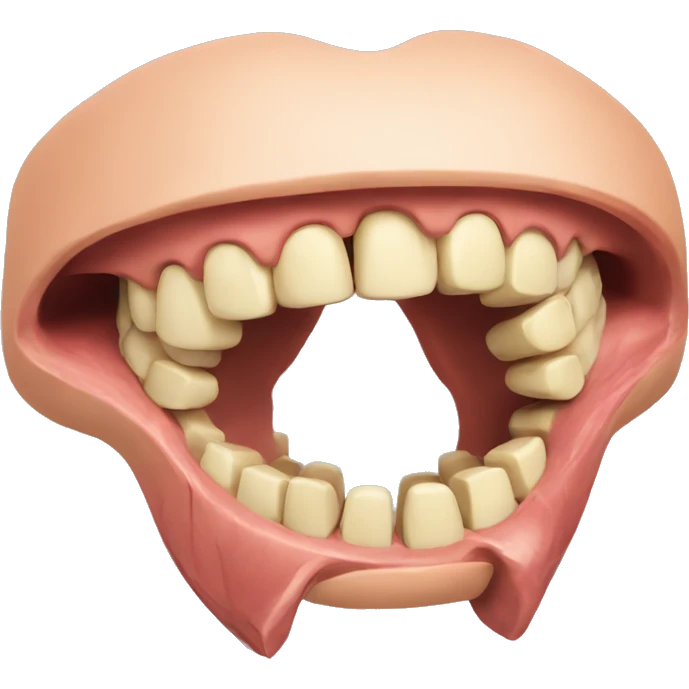 anatomy muscle for biting emoji