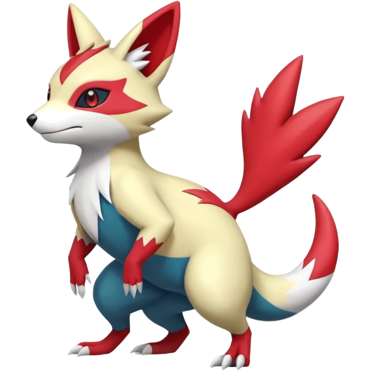 Sneasel-Dewitt-Buizel-Zangoose-hybrid-fusion, full body emoji