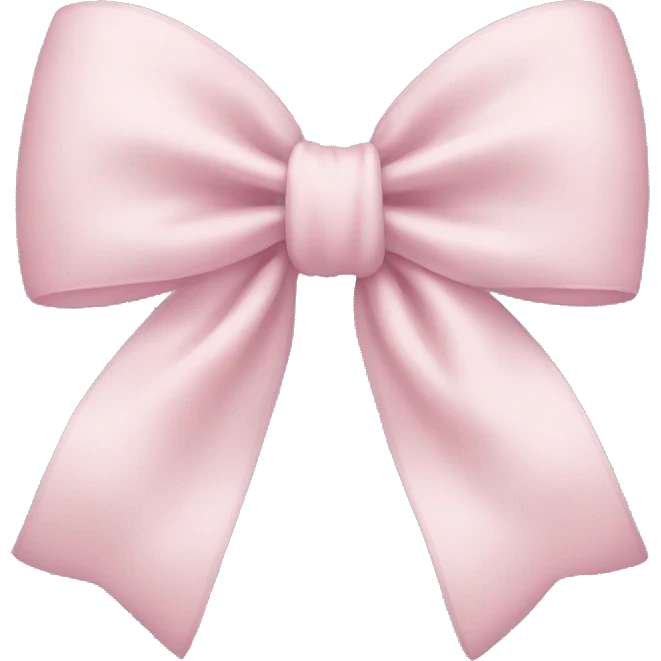 Pale Pink bow emoji