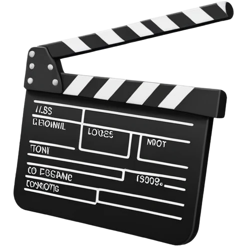 most abstract possible clapperboard, single line with one diagonal, absolute minimalism emoji