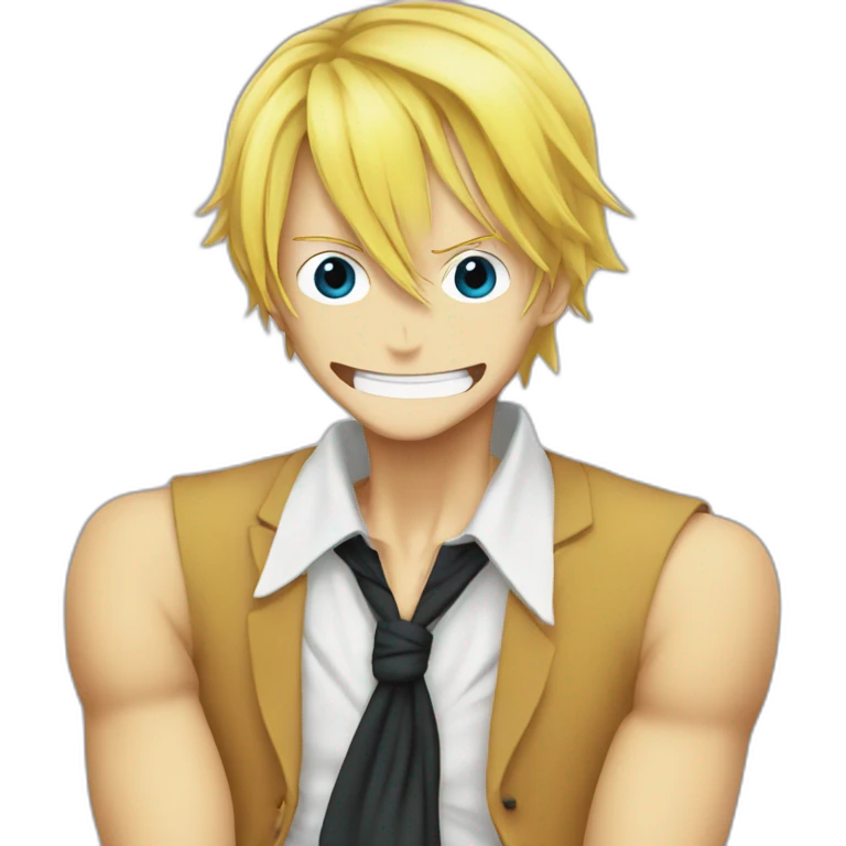 Sanji One piece avec les yeux bleus emoji