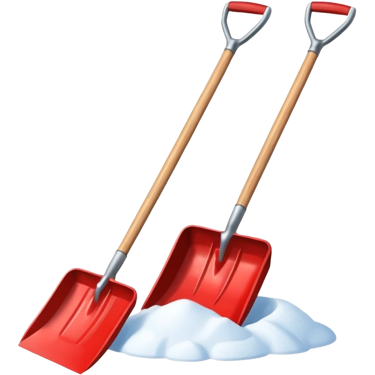 Snow shovels emoji