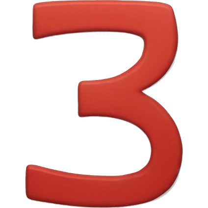 Red number 75 with 2 red lines below the number emoji