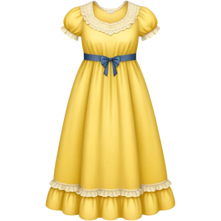 victorian nightgown yellow emoji