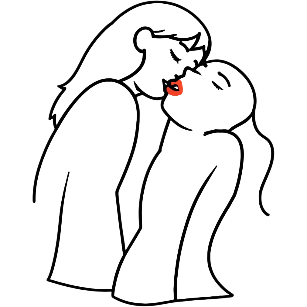 beautiful romantic kiss emoji