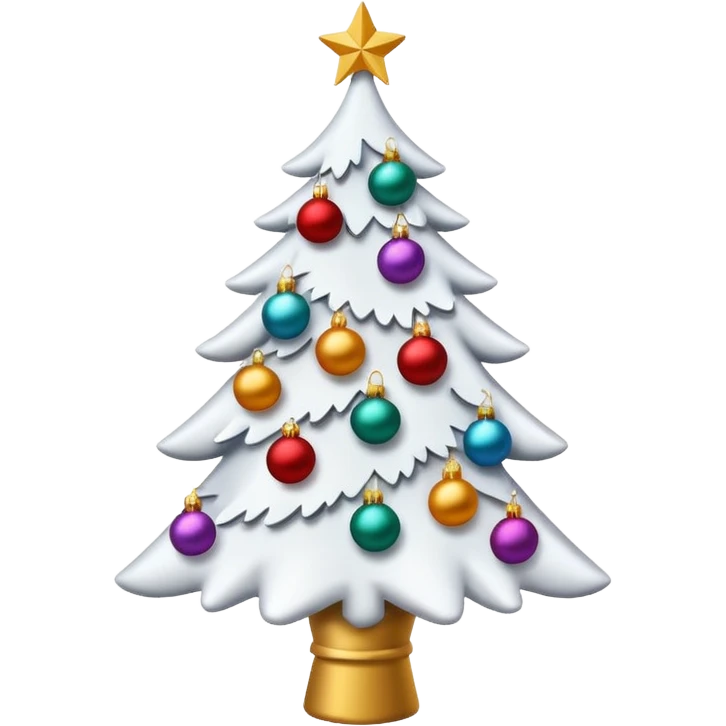  White christmas tree emoji