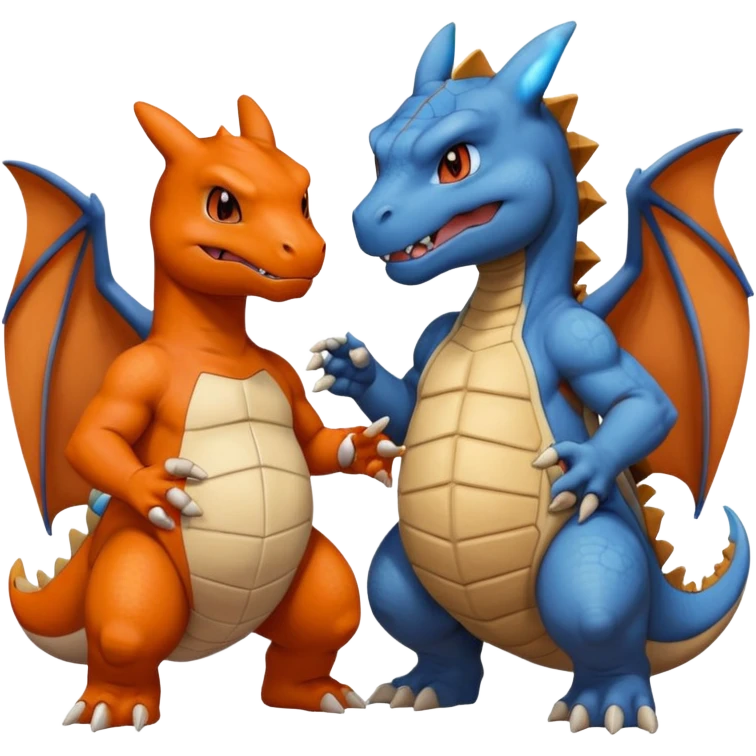 give me different pokeman helpging each other emoji