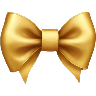 gold bow emoji