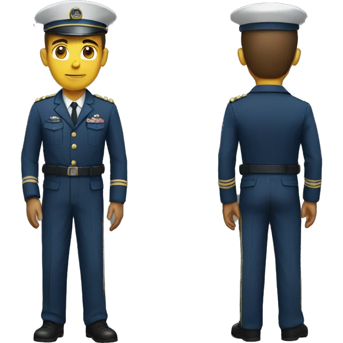 A Man in uniform  emoji