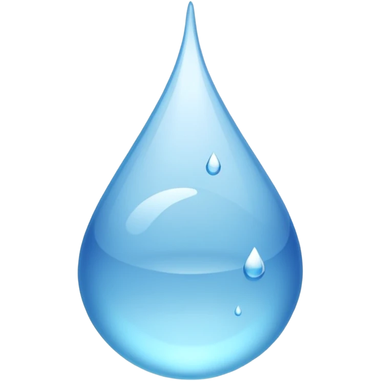 Gota de agua color blanco white emoji