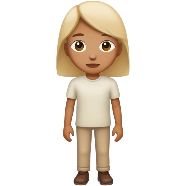 person standing alone emoji
