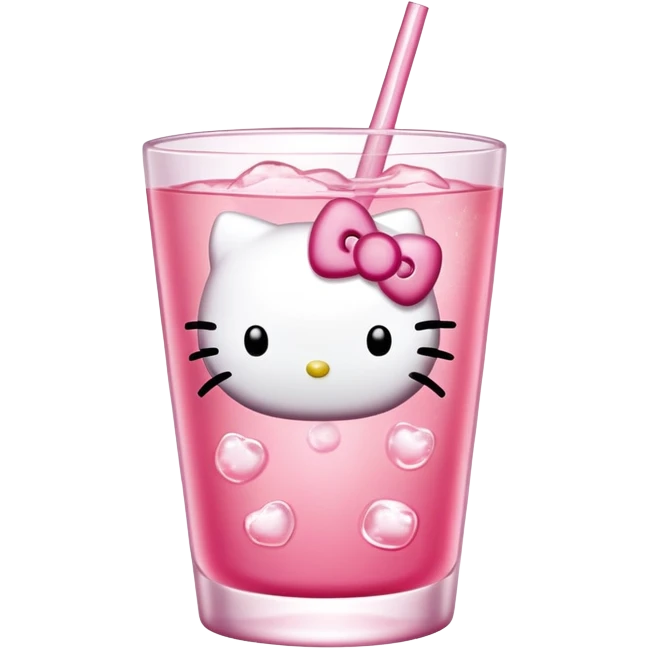 hello kitty drink emoji