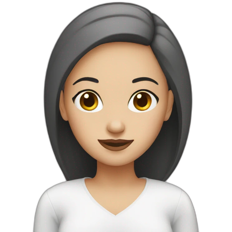 bald girl emoji