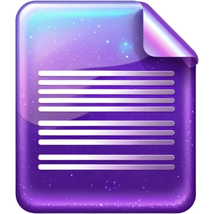 glitter purple documento nacional emoji
