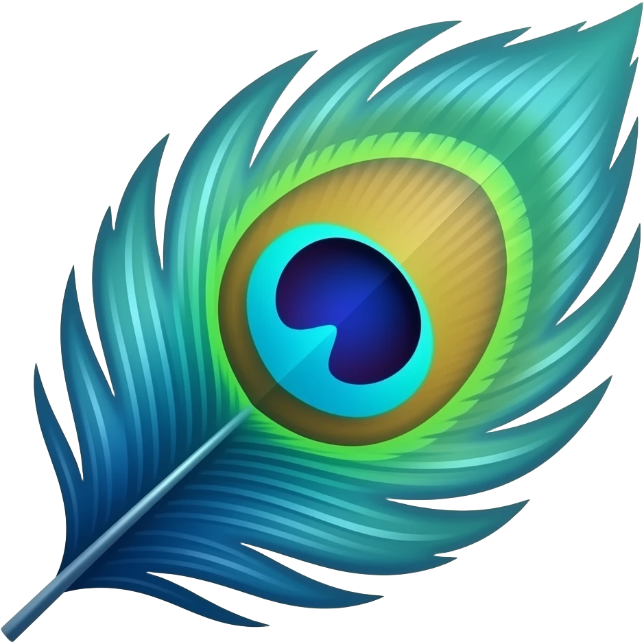 peacock feather emoji