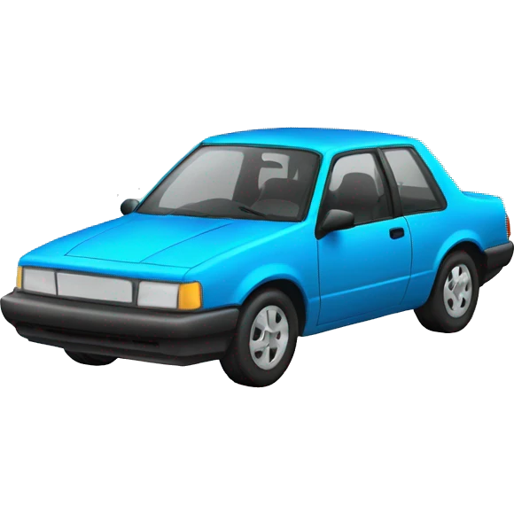 a goofy nerd car emoji