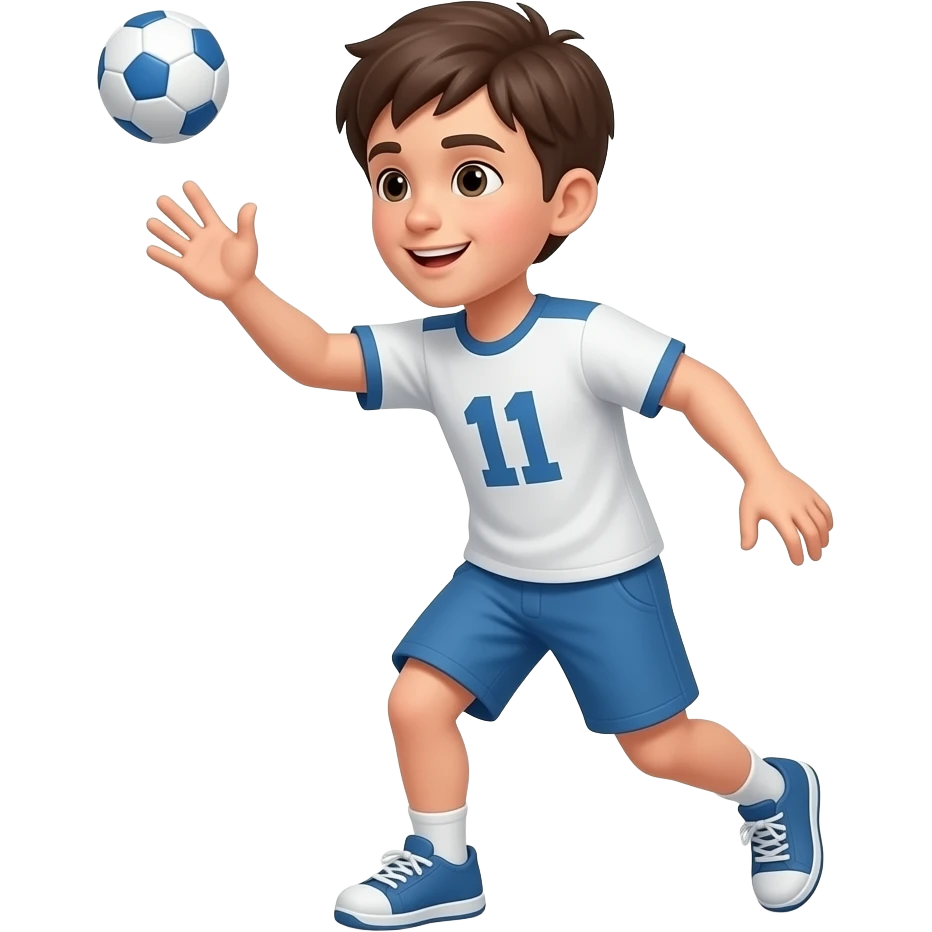 Boy in the middle of throwing something emoji