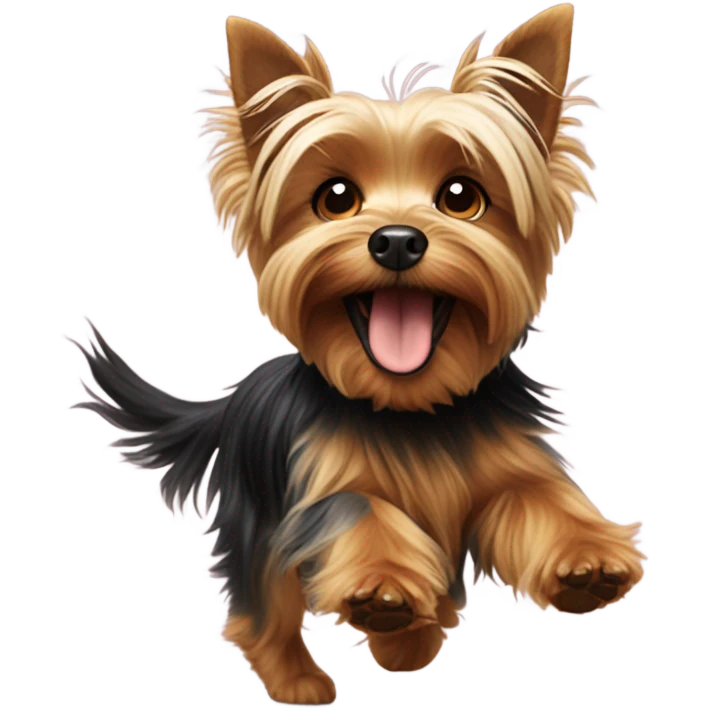 Yorkie dancing  emoji