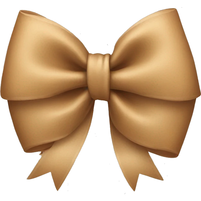 Light Brown bow  emoji