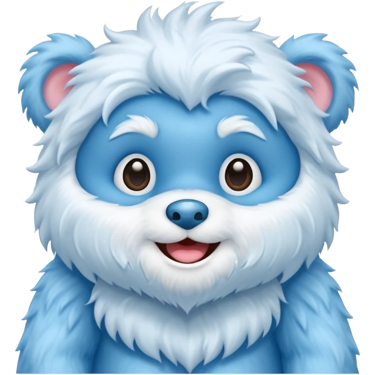 blue care baby bear yeti emoji