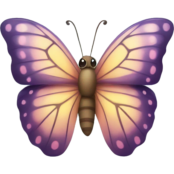Kawaii butterfly emoji