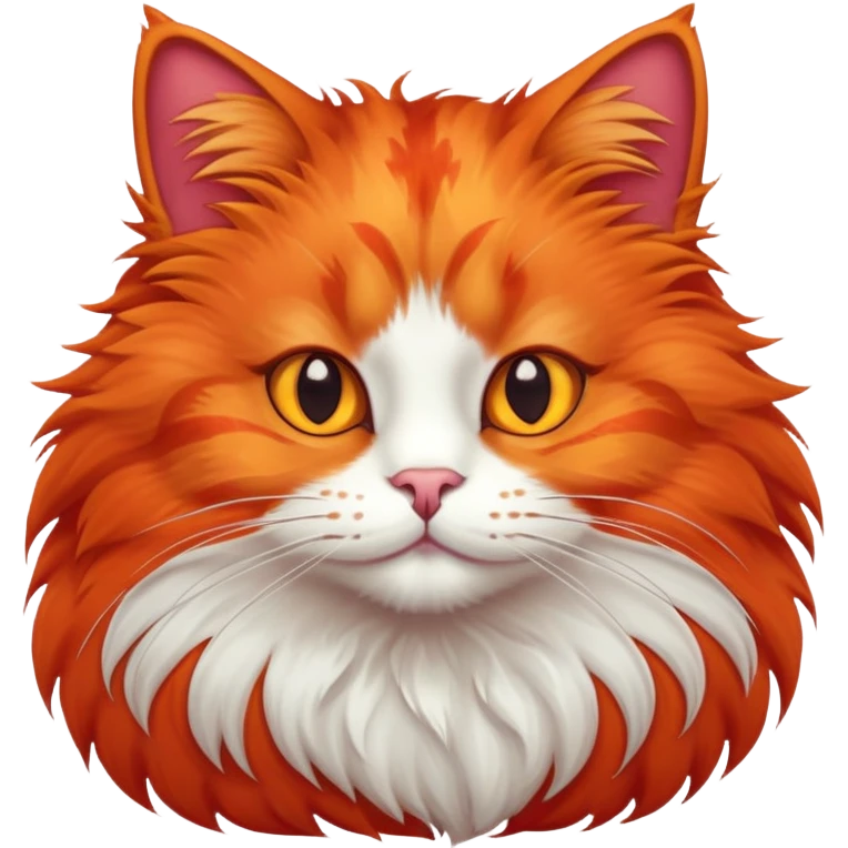 red cat with orange spots emoji