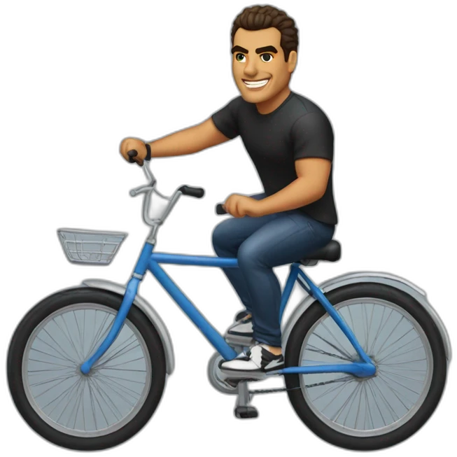 amr diab riding a bicycle emoji