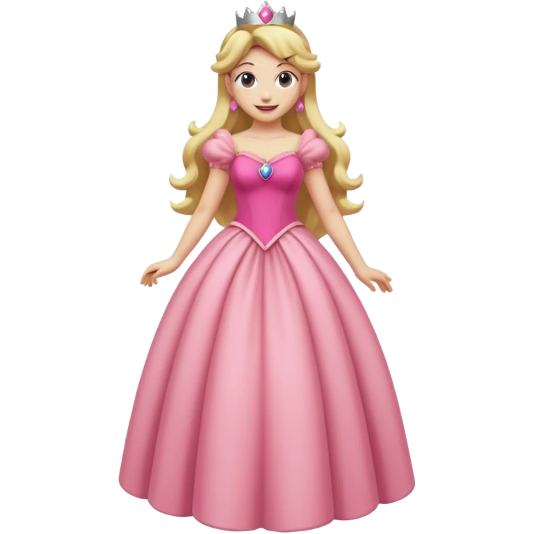 Princess Peach full body  emoji