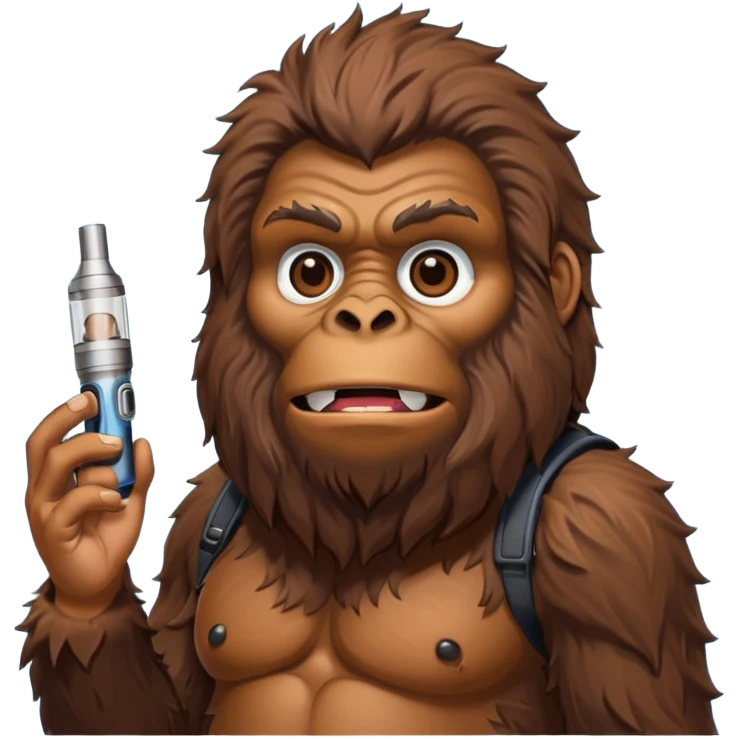 ai sasquash with a vape emoji