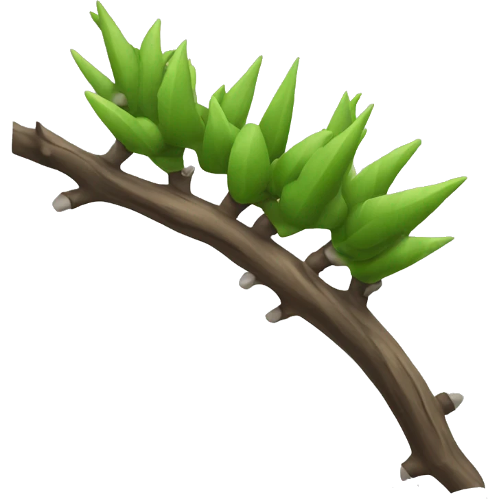 thorny branch emoji