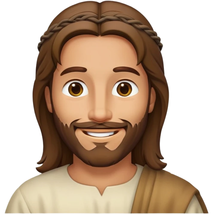 Jesus winking emoji