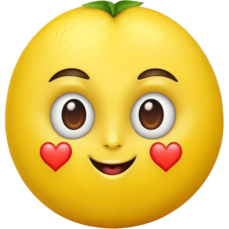 lemon with heart eyes emoji