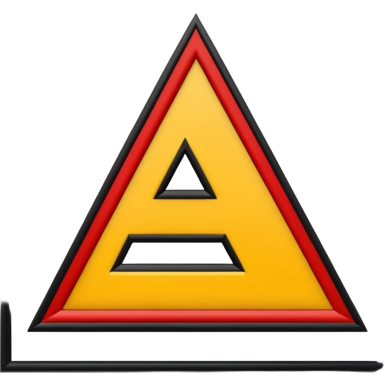 Mejorar la numero 4 las lineas del mismo tamaño color rojo amarillo y negro emoji