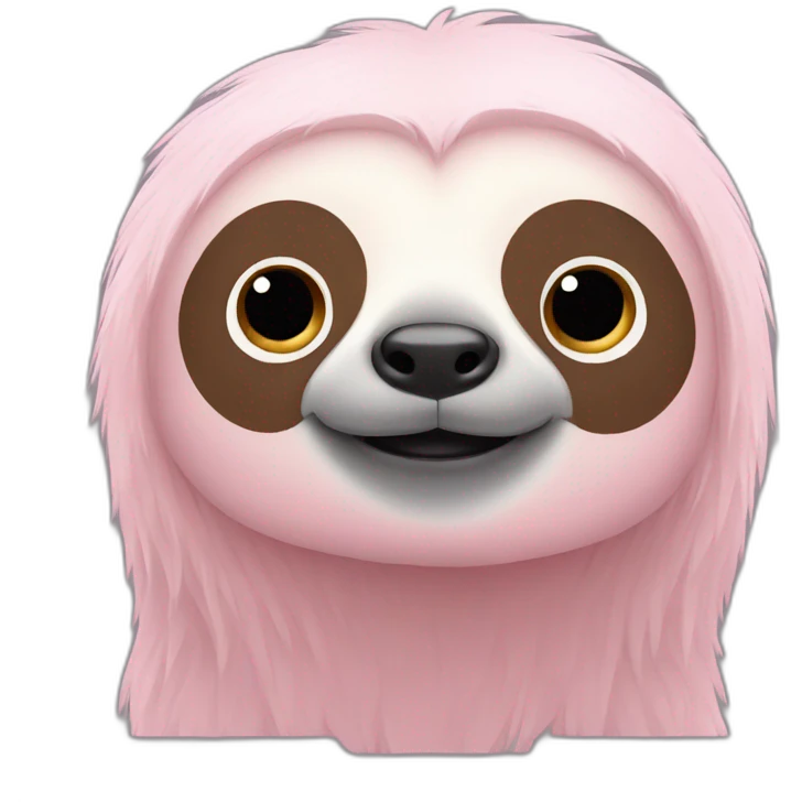 light pink sloth emoji