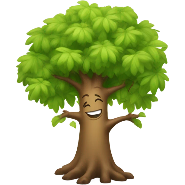 Smiling Tree Emoji emoji