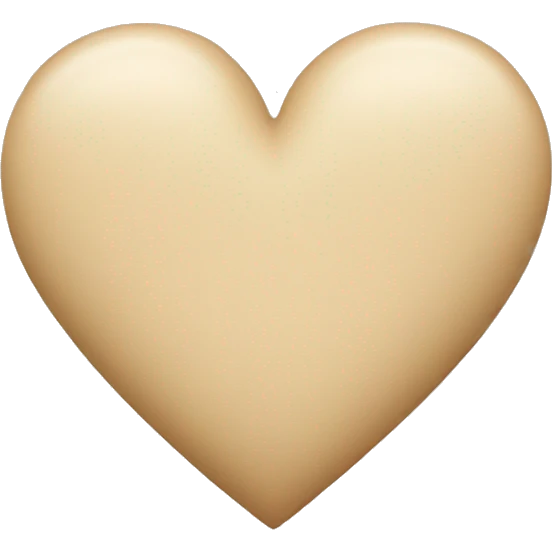 Beige Heart  emoji