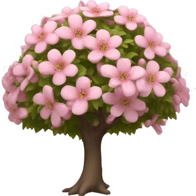  Quercus alba light pink flower tree emoji