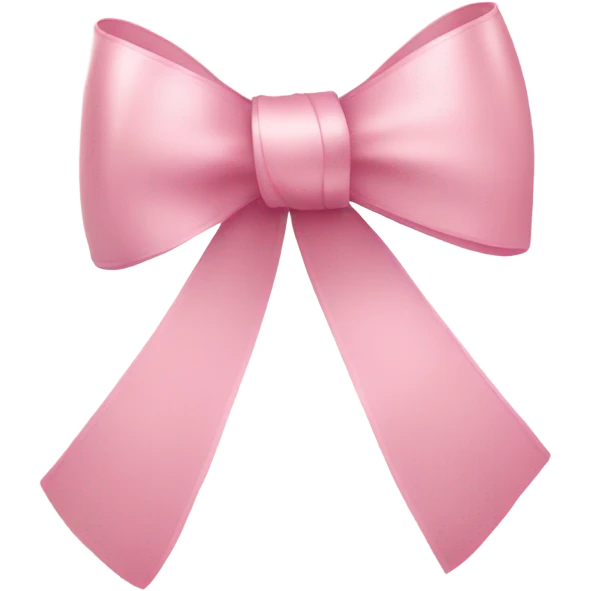 light pink ribbon bow emoji